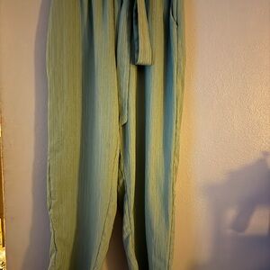 SHEIN Light Green Relaxed Pants
